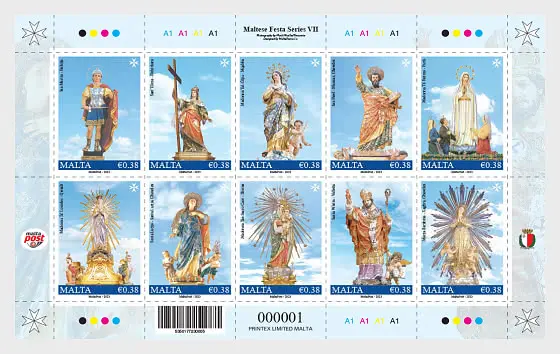 5 Random Postage Stamps