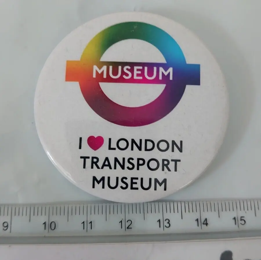 I Love London Transport Museum Pin Badge