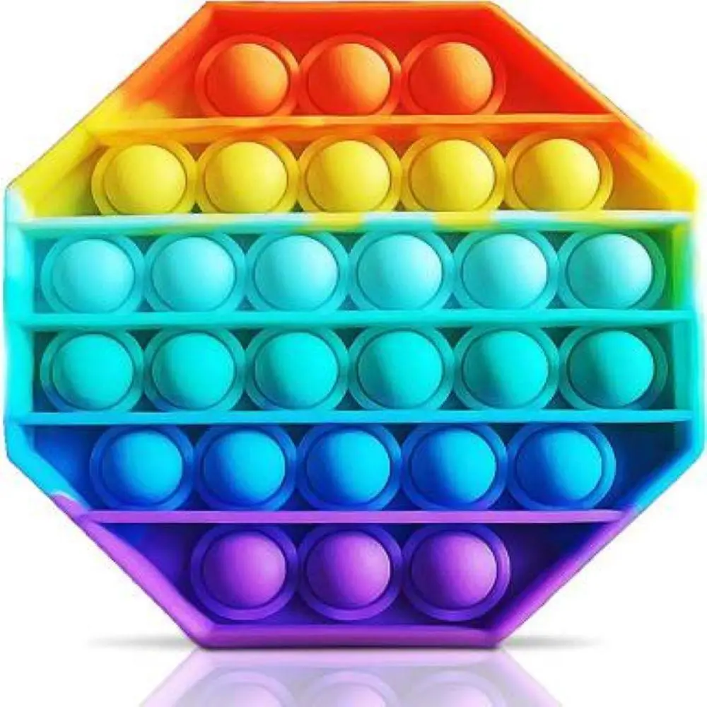 Rainbow Hexagon Pop-It