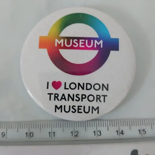 I Love London Transport Museum Pin Badge