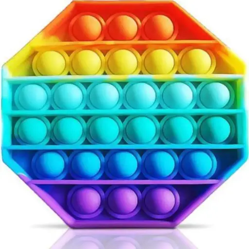 Rainbow Hexagon Pop-It